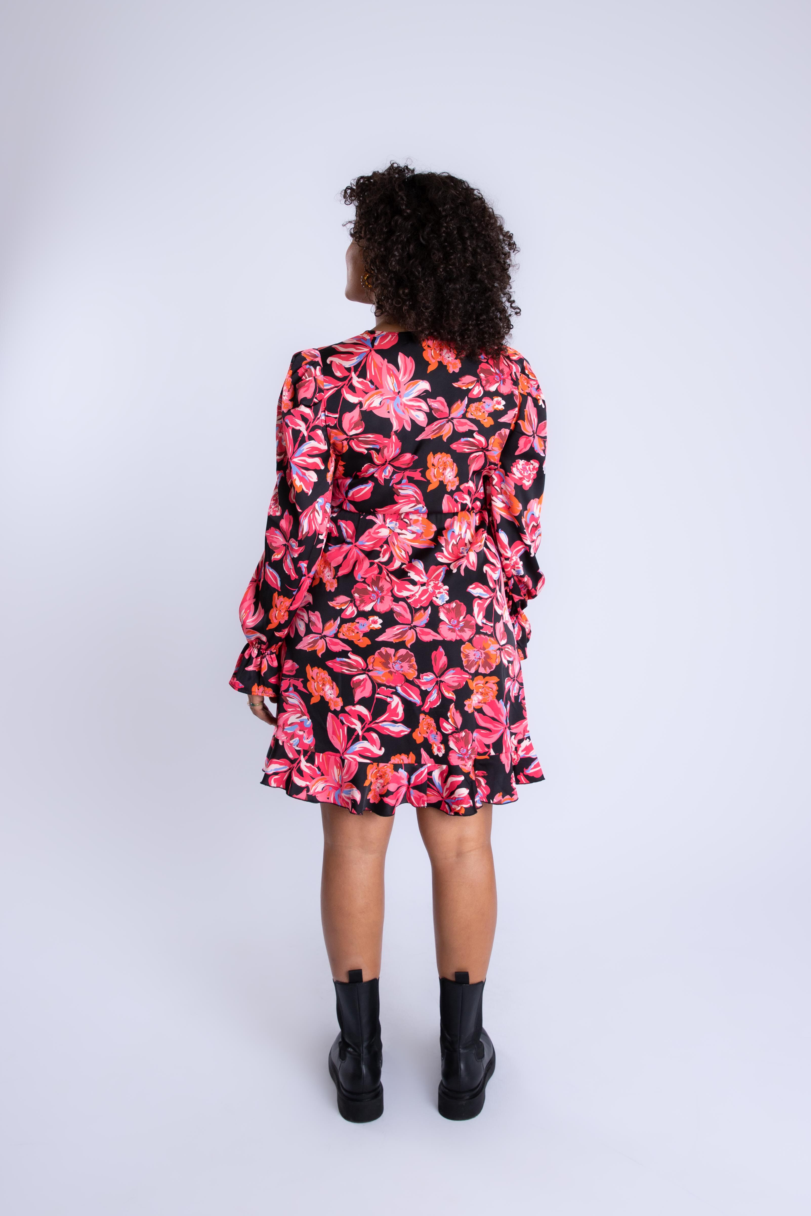 Robe portefeuille &agrave; imprim&eacute; image number 4