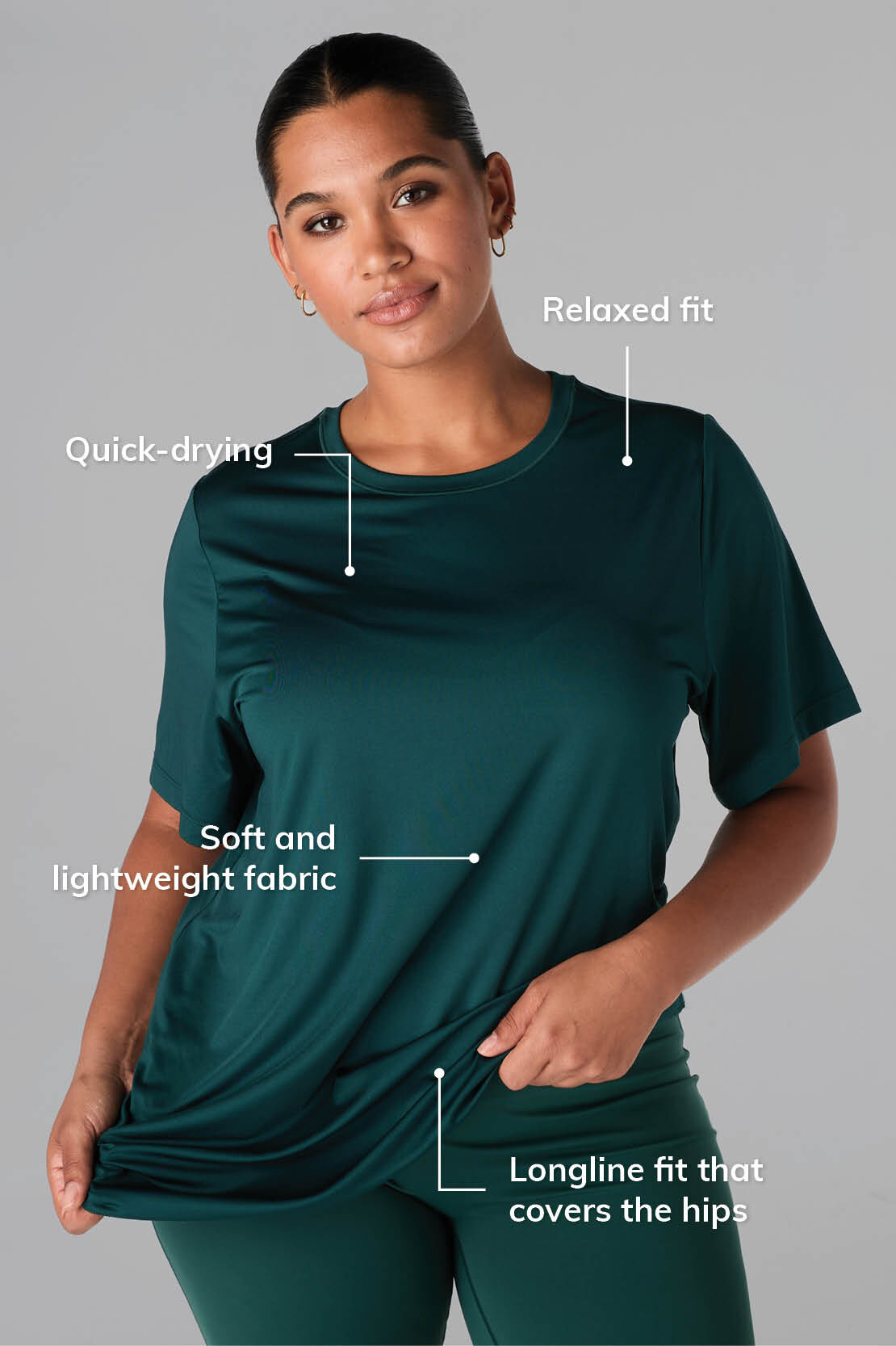 T shirt de sport long image number 1