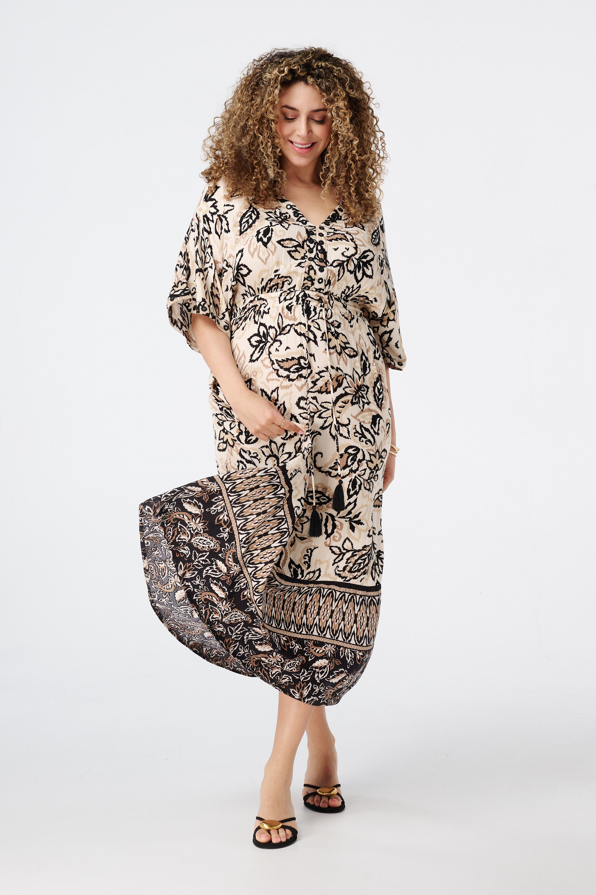 Robe longue avec d&eacute;tails miroir image number 5