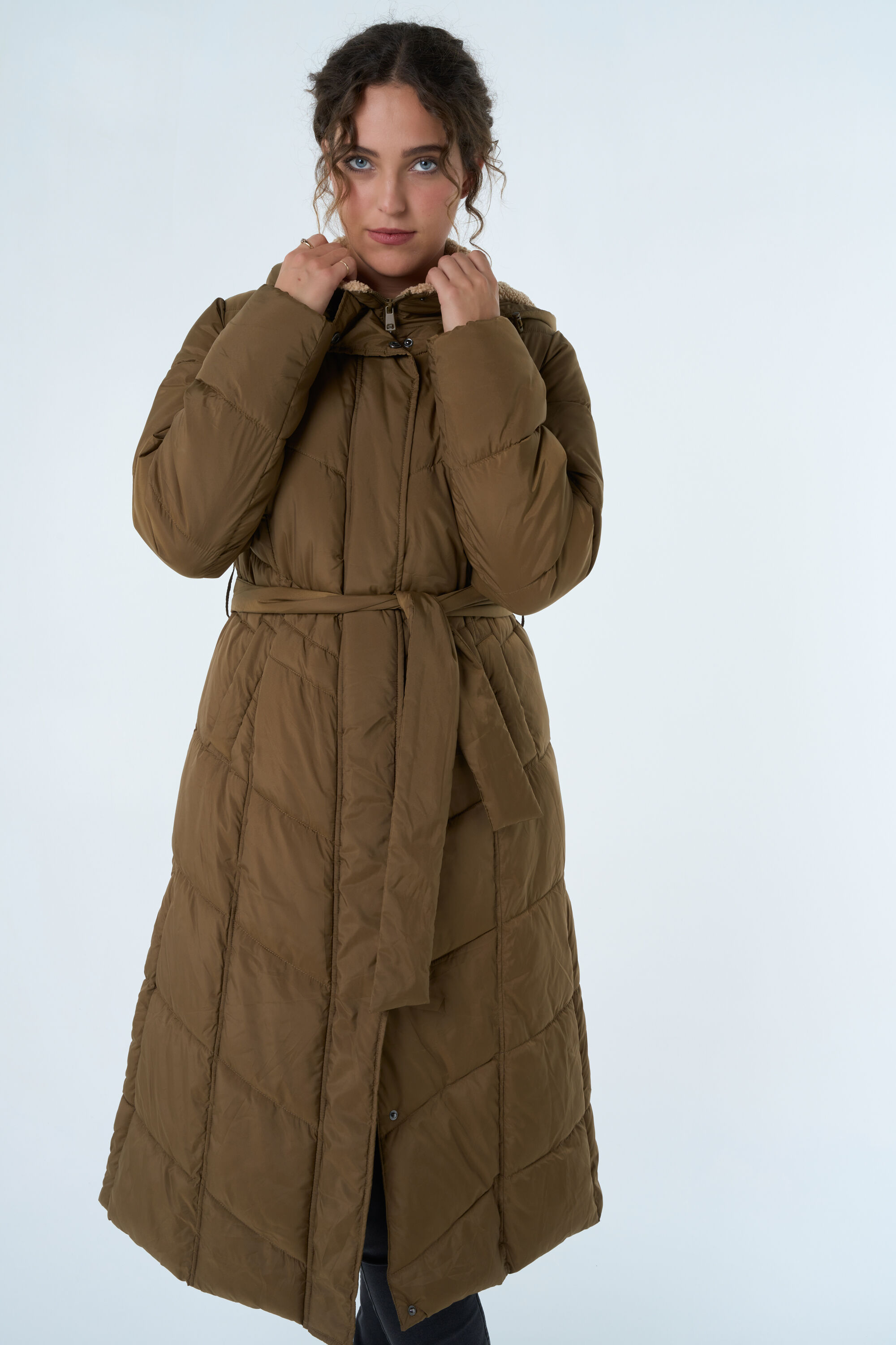 Veste longue ceinture 2025