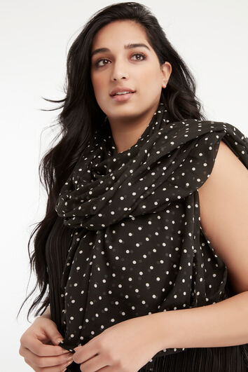 &Eacute;charpe avec imprim&eacute; &agrave; pois  