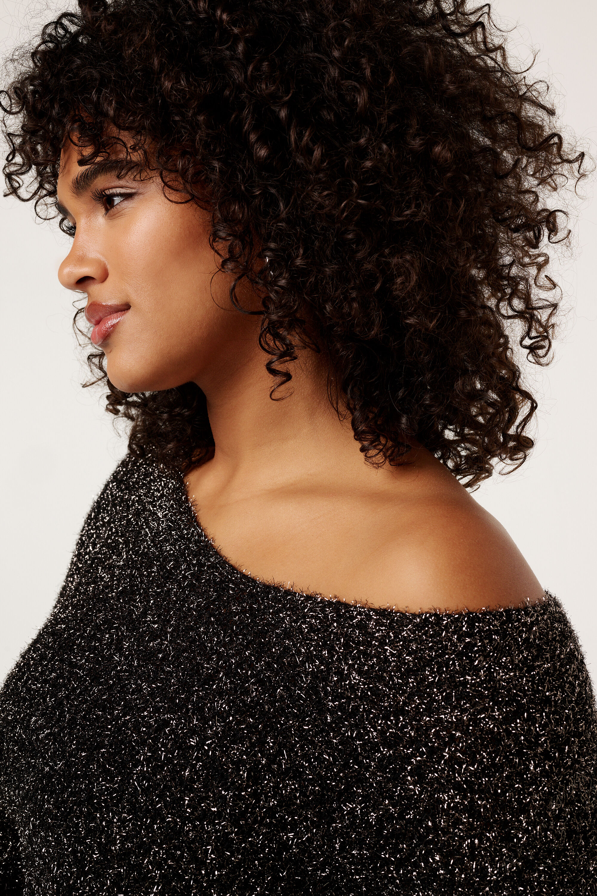 Pull molletonn&eacute; en lurex image number 4