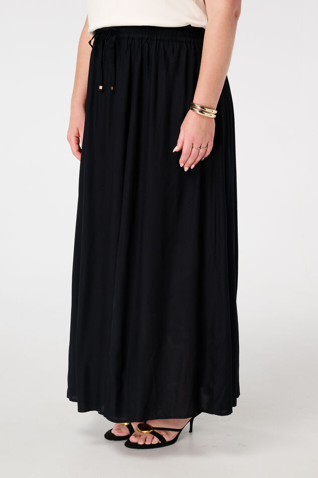 Jupe maxi à taille élastique image number 5