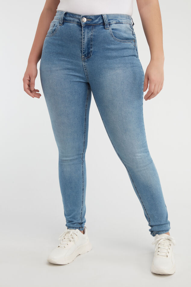Skinny leg high waist CHERRY jeans image number 4