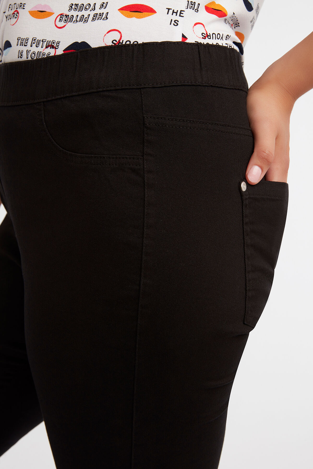 Jean jegging court image number 3