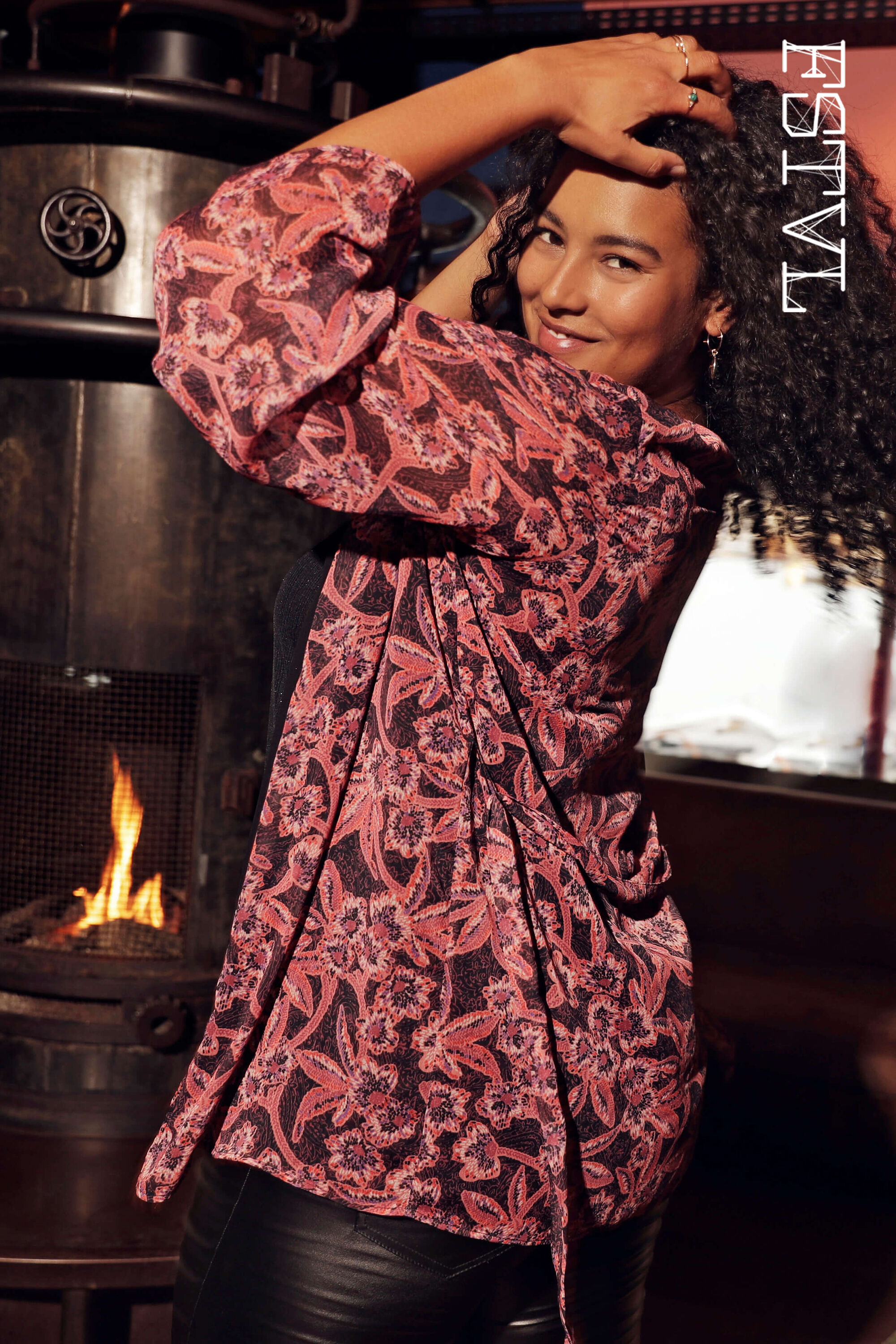 Kimono &agrave; imprim&eacute; image number 0