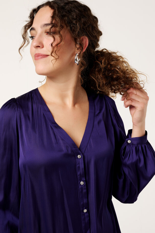 Chemisier en satin  image number 4