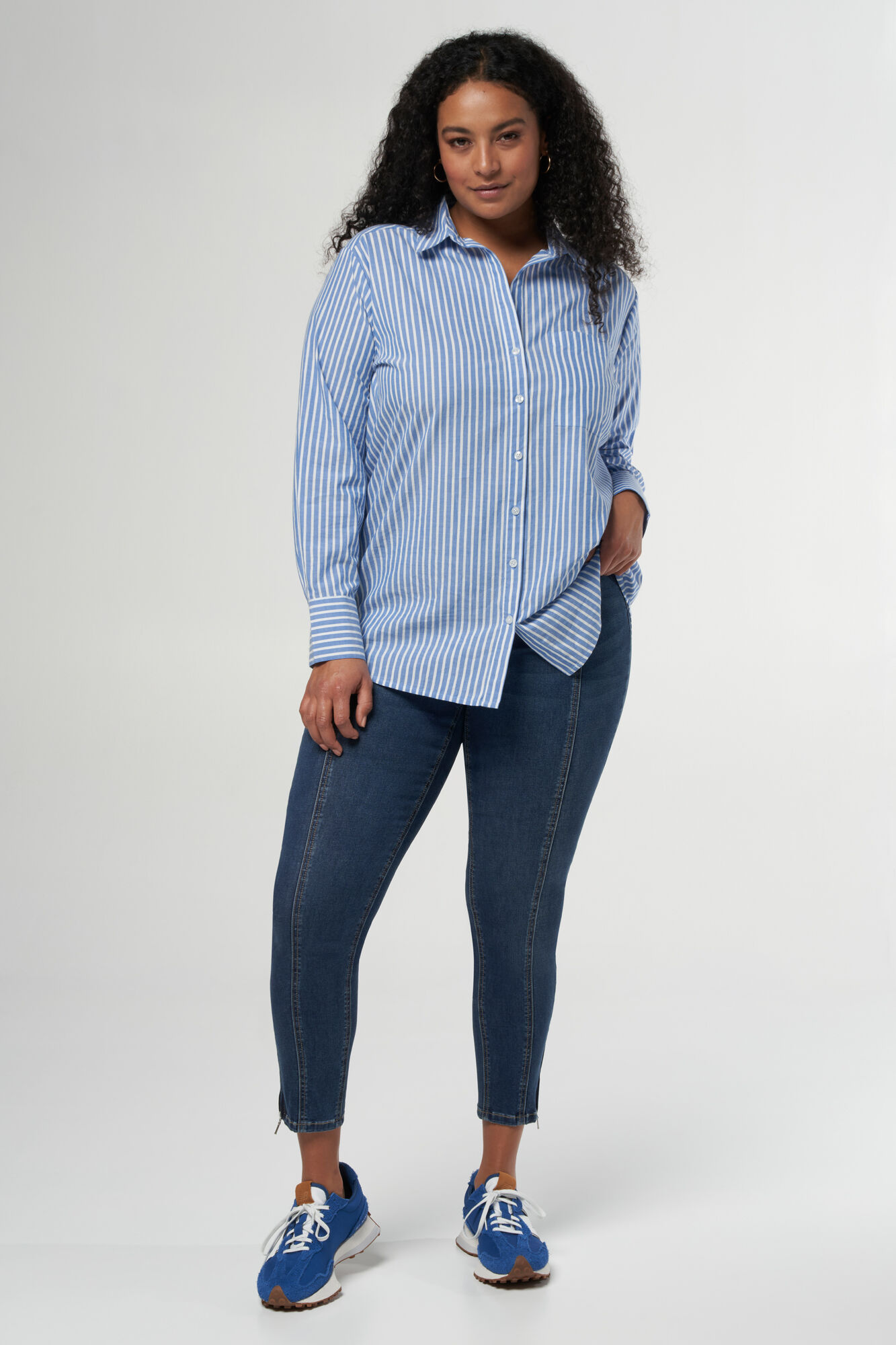 Chemise &agrave; rayures ample image number 5