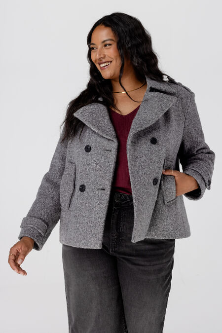 Veste courte à double boutonnage Veste courte à double boutonnage