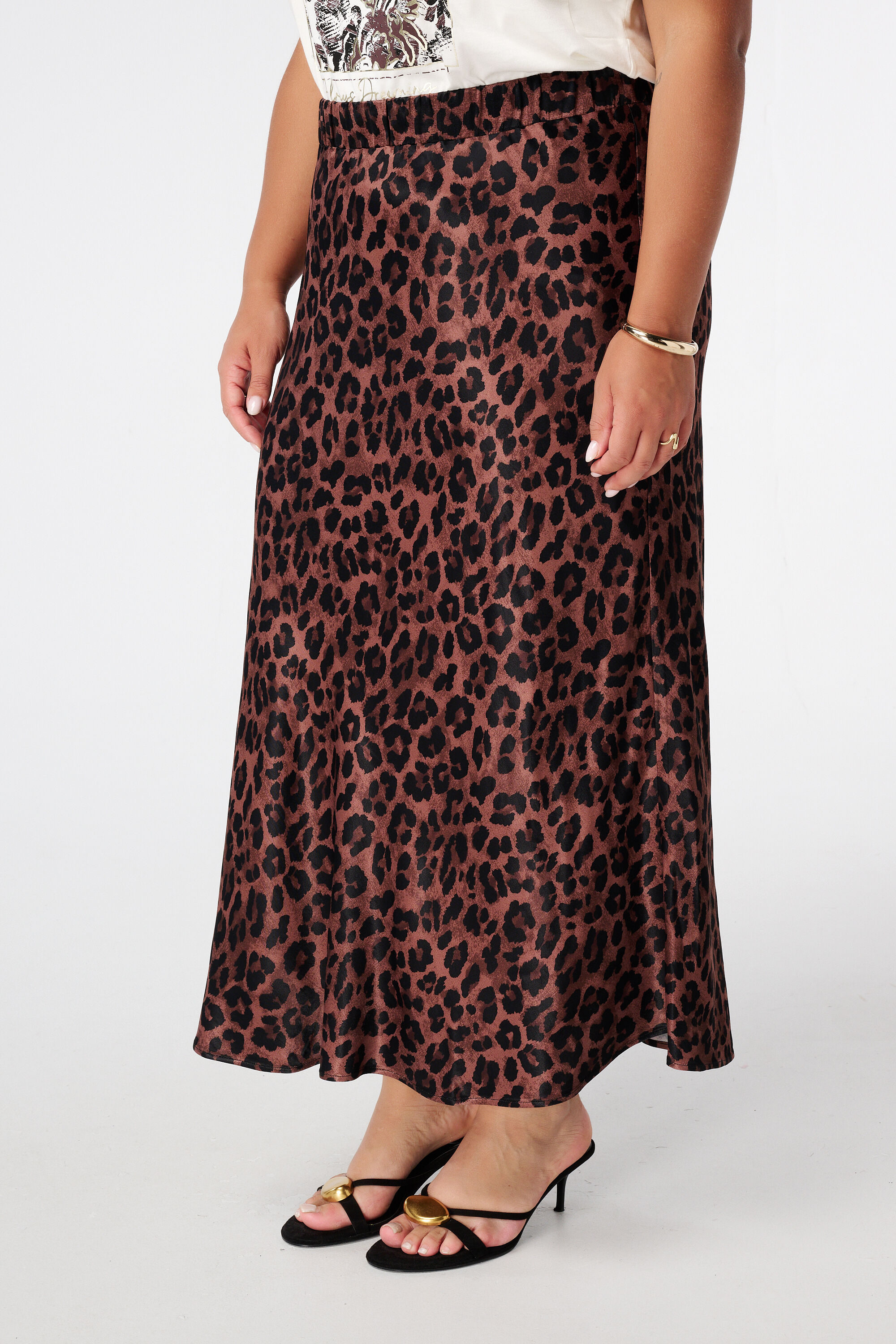 Jupe midi en satin image number 5