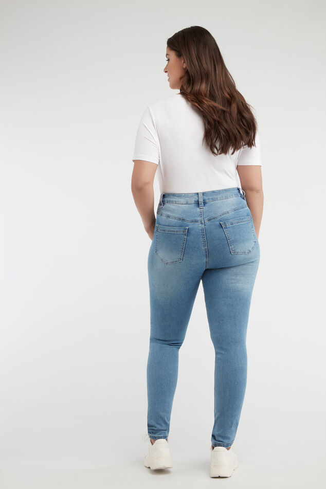 Skinny leg high waist CHERRY jeans image number 5
