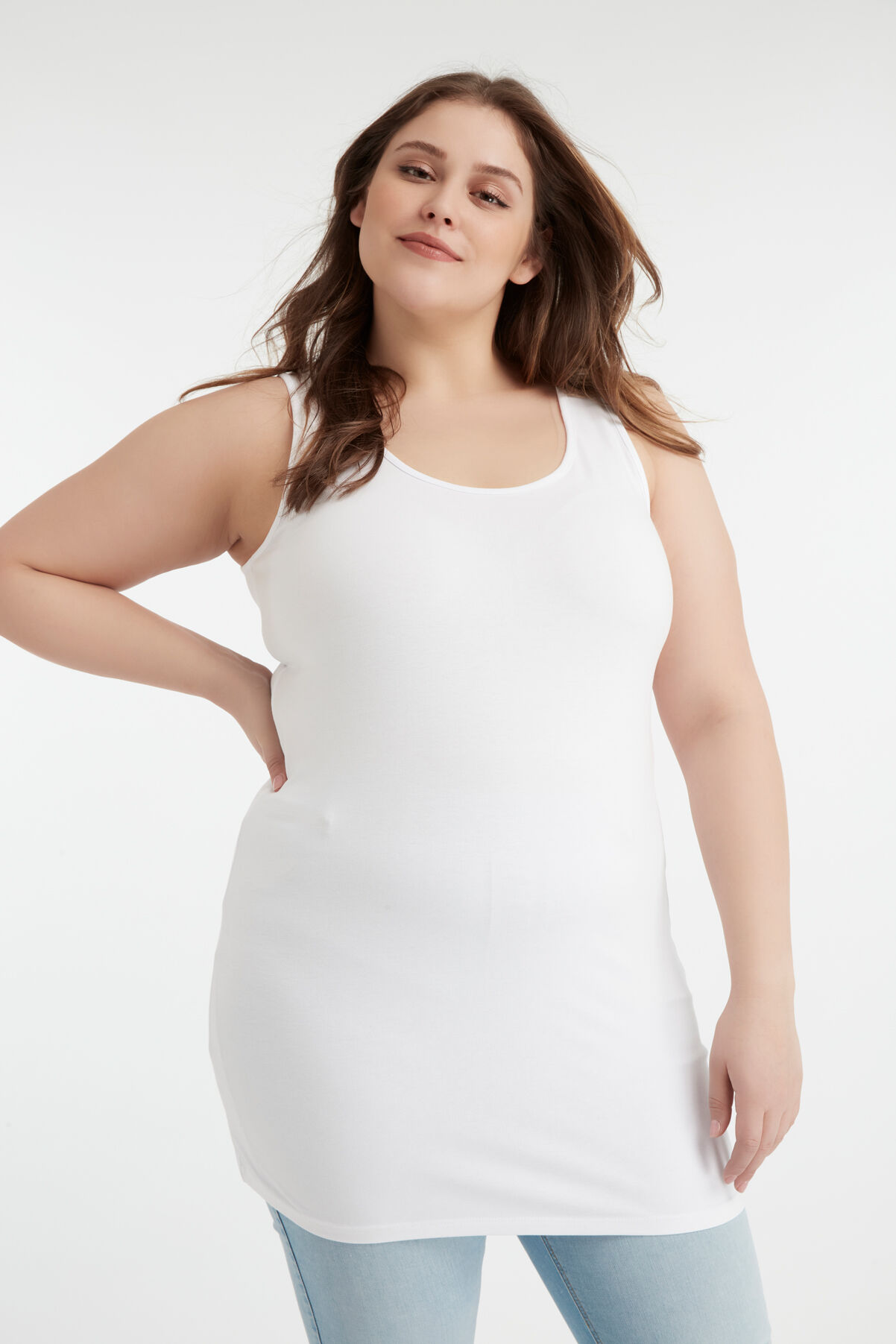 D&eacute;bardeur long en coton image number 3