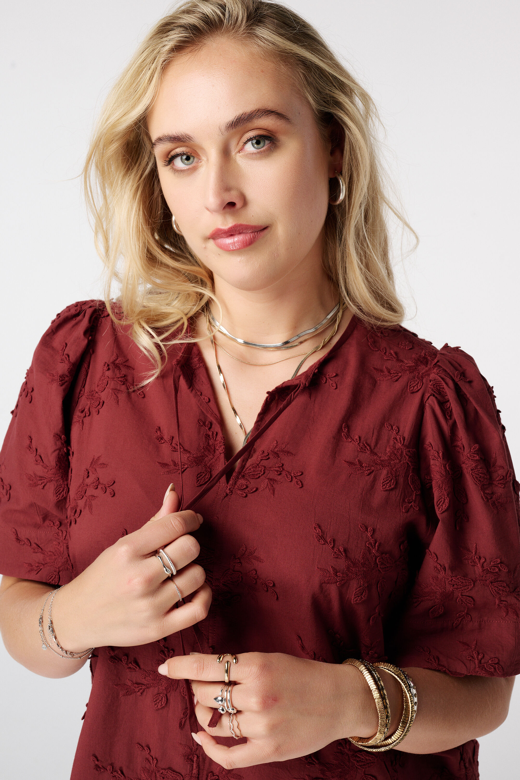 Blouse en coton avec broderie image number 4