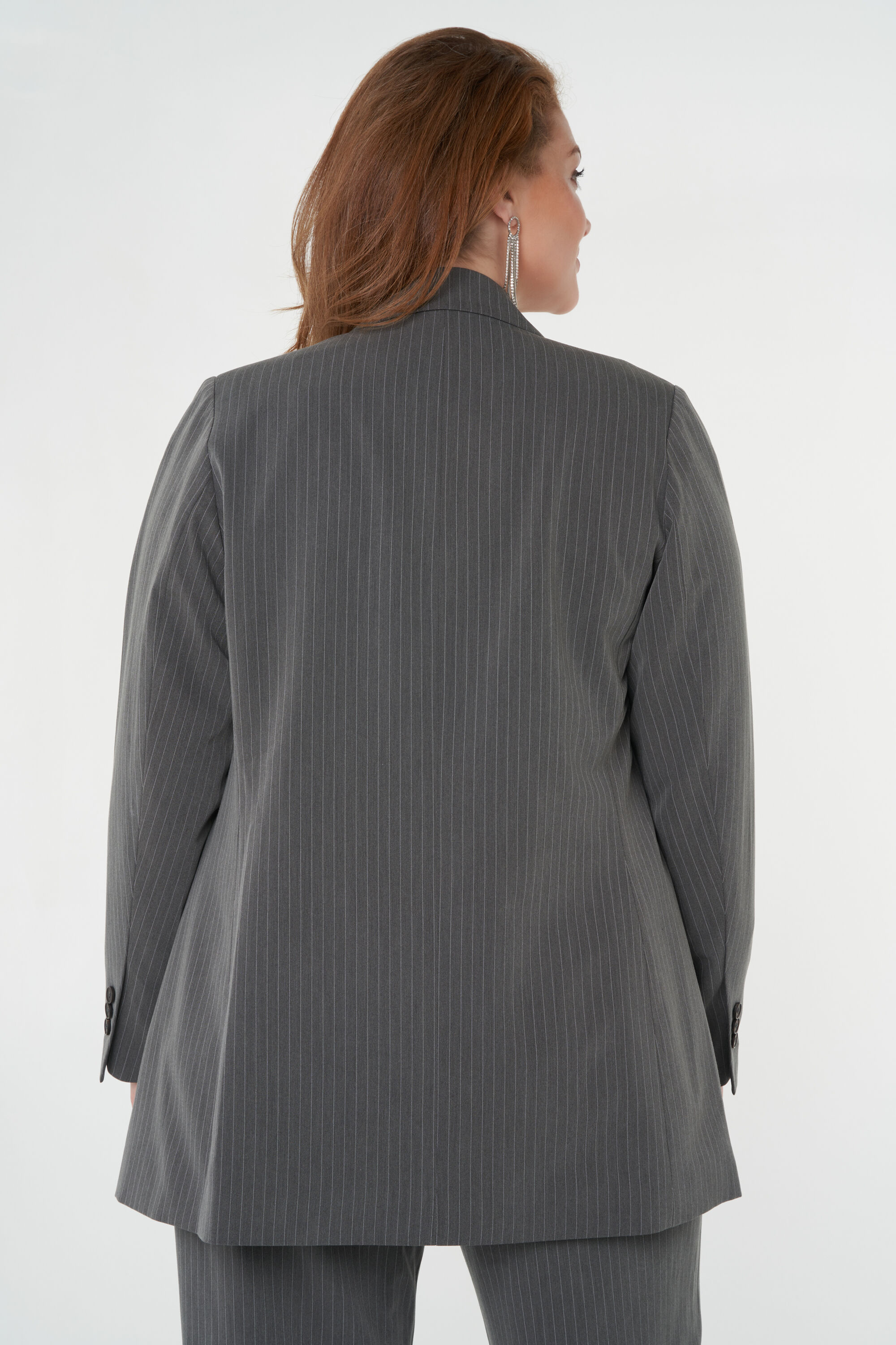 Blazer &agrave; rayures craie image number 4
