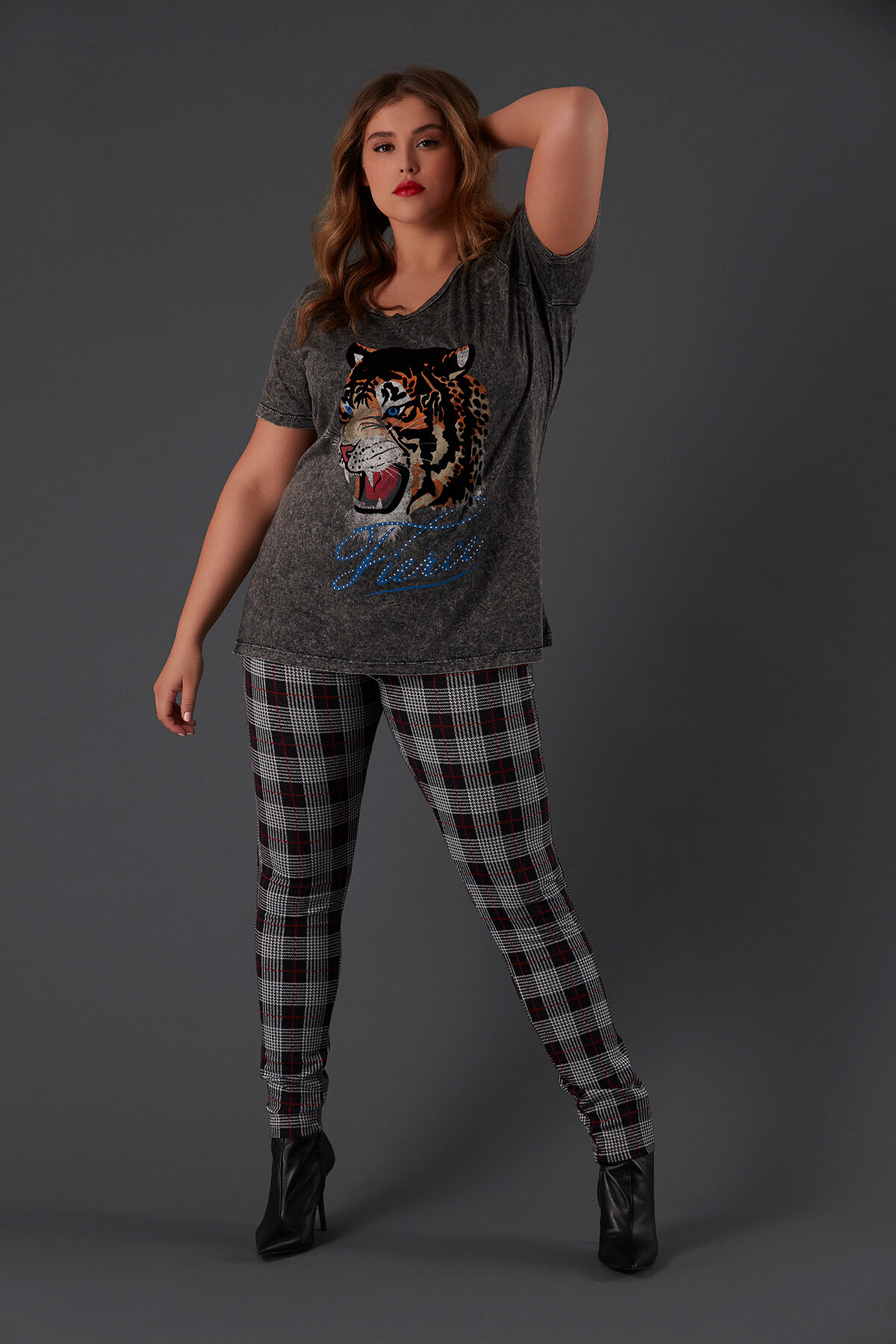 T-shirt avec imprim&eacute; tigre image number 3