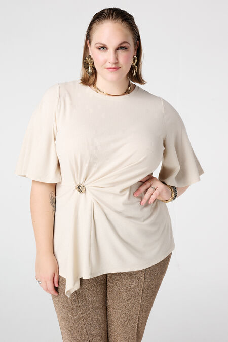 Haut drapé avec boucle dorée Haut drapé avec boucle dorée