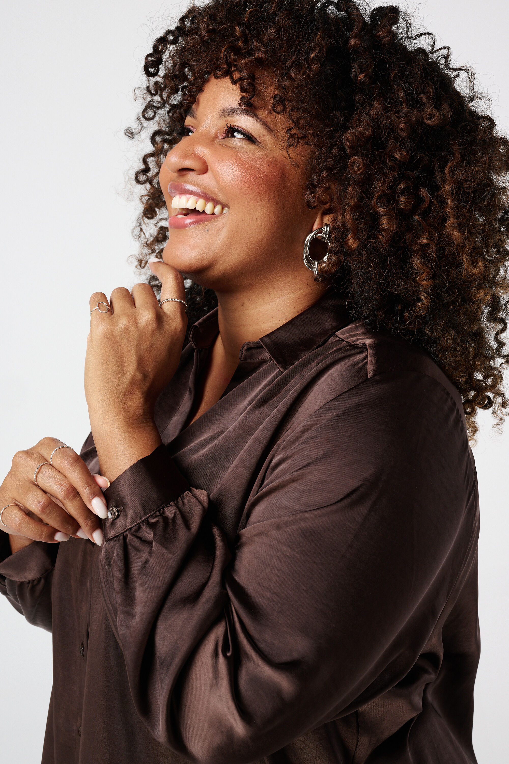 Chemisier ample en satin image number 4