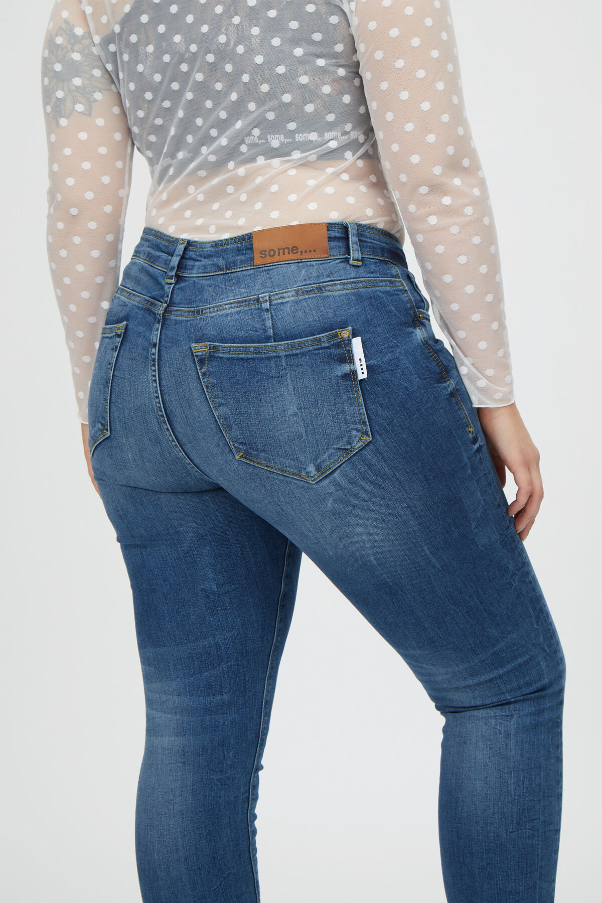 some,... jeans skinny coupe A d&eacute;lav&eacute; image number 6