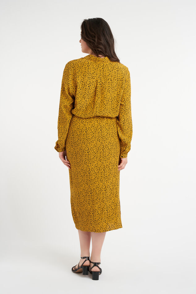 Robe longue avec ceinture à nouer image number 3