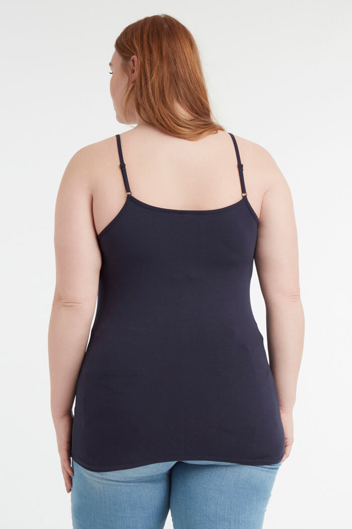 D&eacute;bardeur en coton avec bretelles spaghetti image number 5