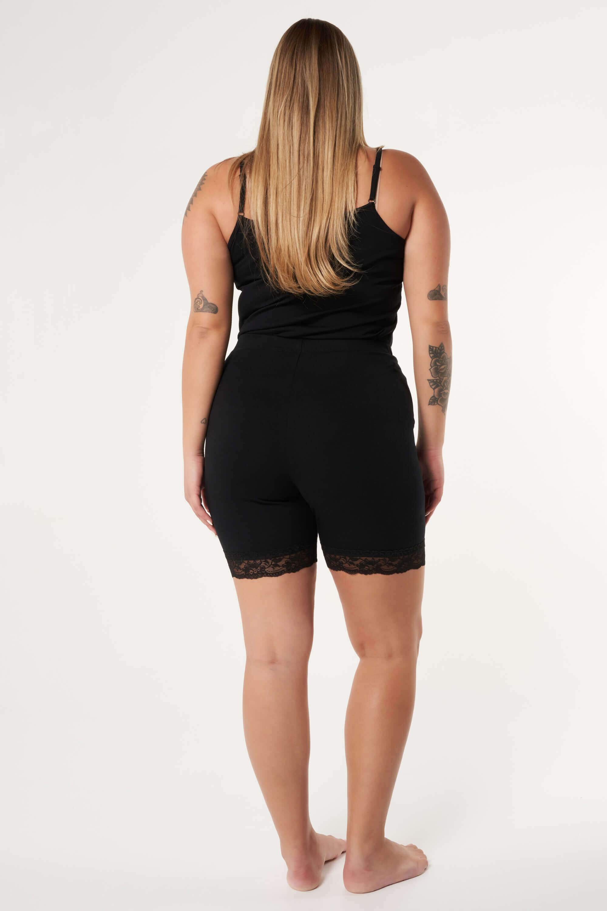 Lot de 2&nbsp;leggings courts avec dentelle image number 3