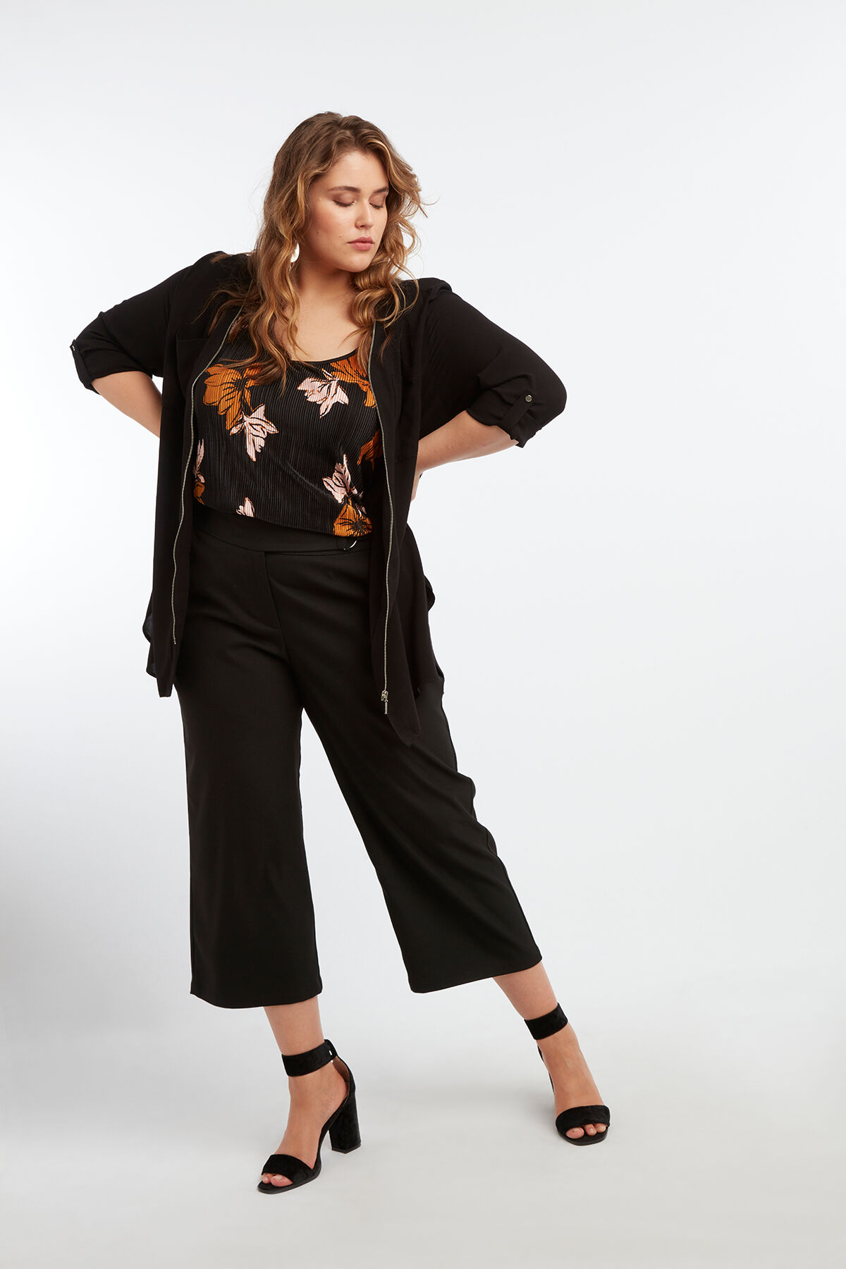 Chemisier long &agrave; fermeture &Eacute;clair image number 4