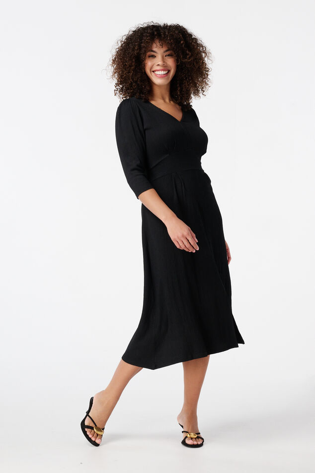 Robe midi texturée image number 0