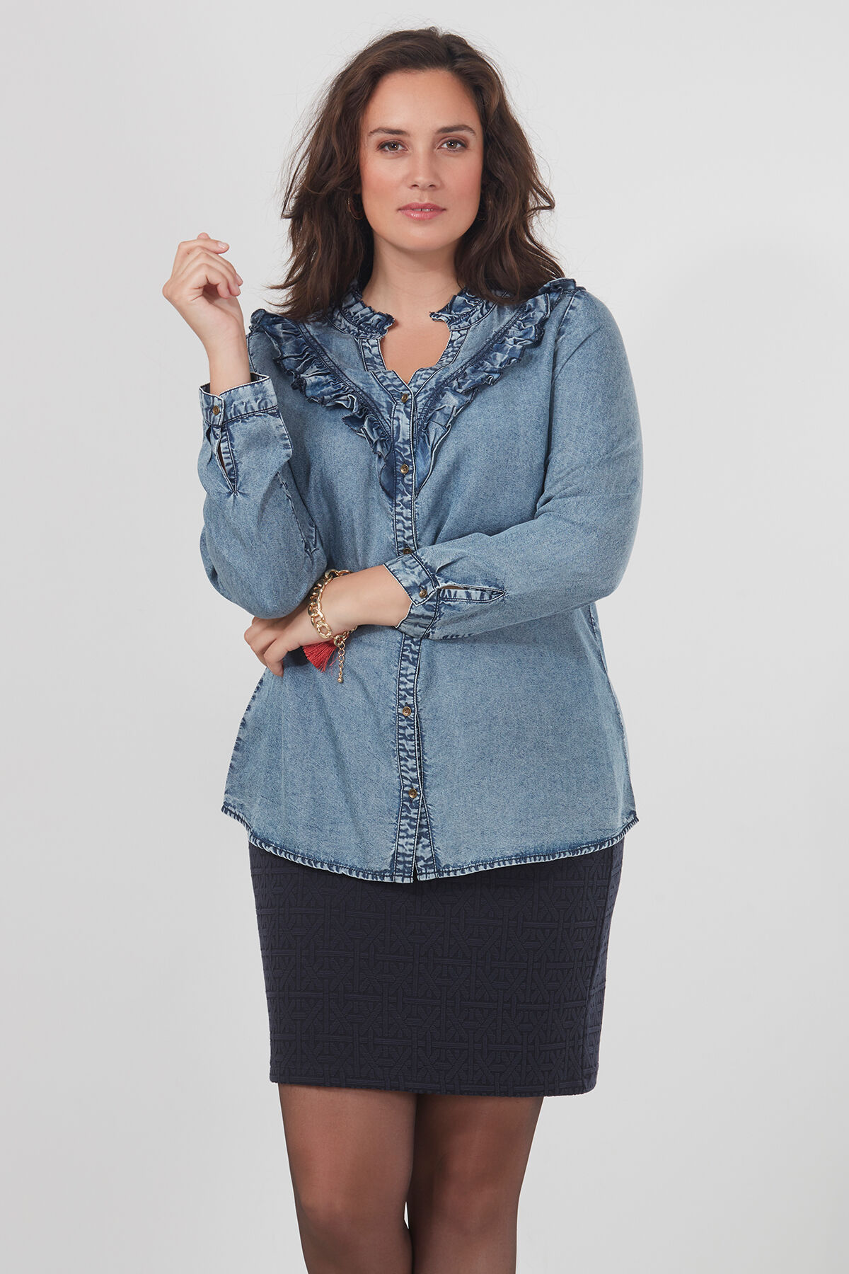 Jupe textur&eacute;e image number 3