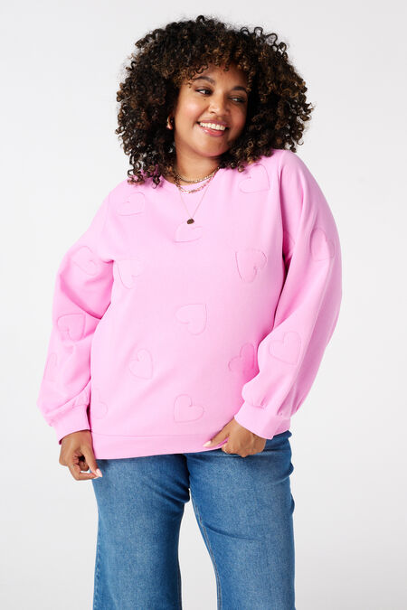 Pull avec cœurs brodés Pull avec cœurs brodés