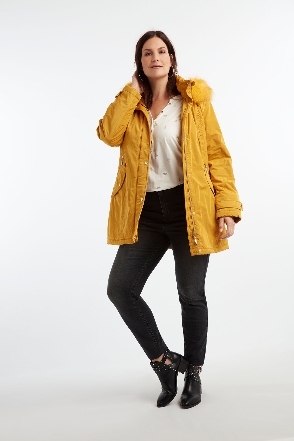 Parka avec col en fausse fourrure image number 3