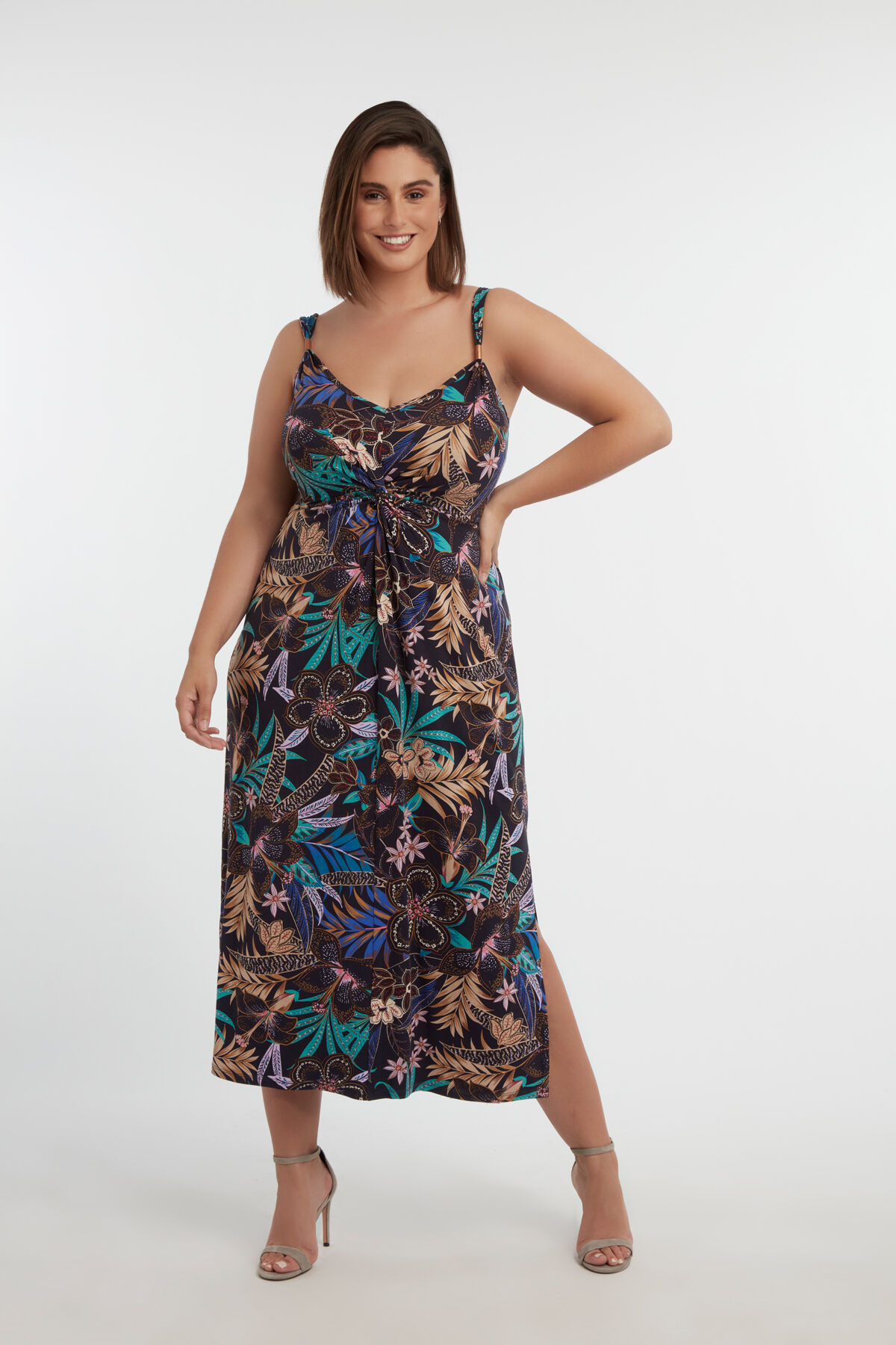 Femmes Robe avec imprim floral MS Mode