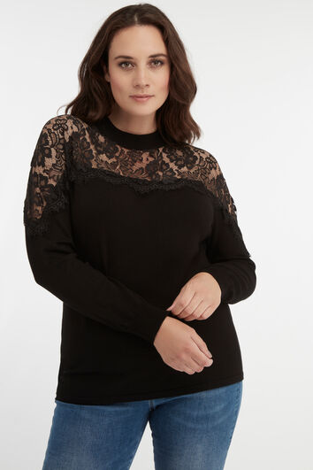 Pull avec dentelle