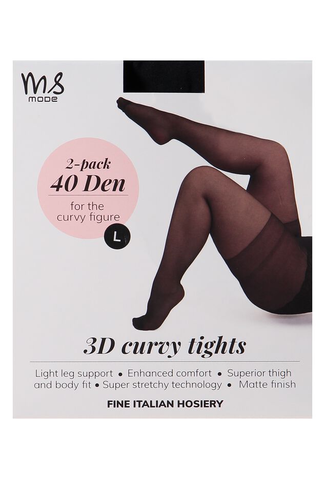 Pack de 2 Collants Super stretch 3D 40DEN image number 1