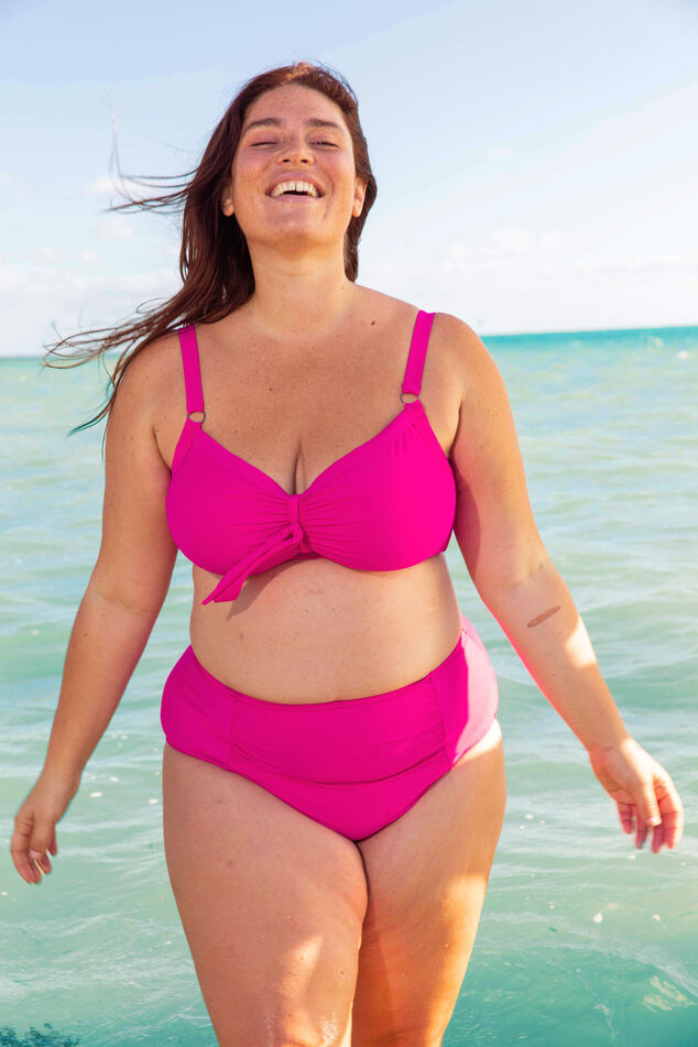 Bas de bikini à effet plissé image number 0