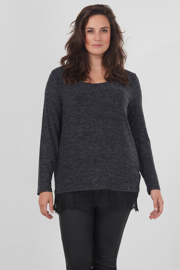 Chemise ultra douce avec de la dentelle