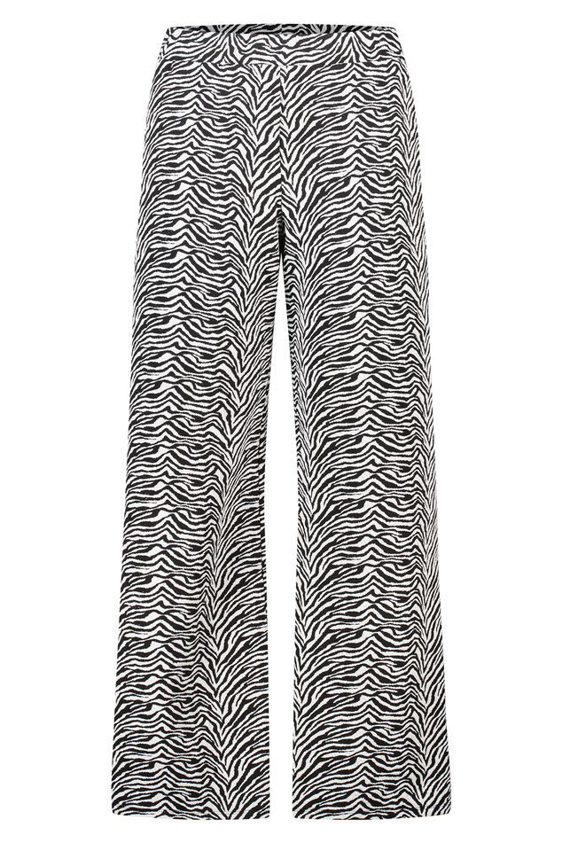 Pantalon large à imprimé zèbre image number 1