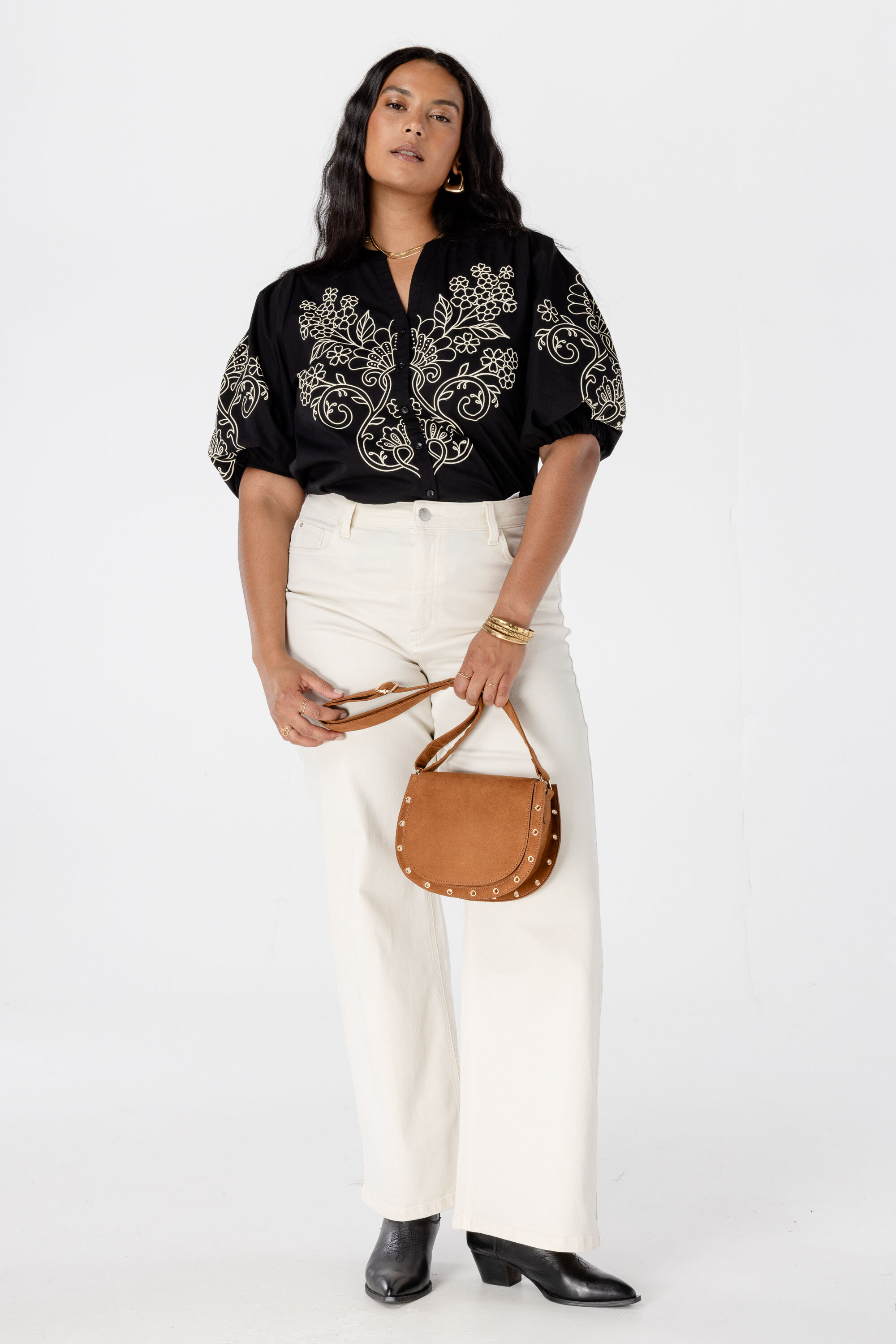 Blouse &agrave; manches bouffantes image number 5