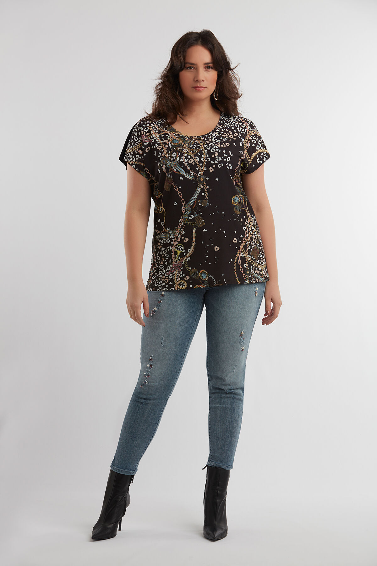 T-shirt avec texte imprim&eacute; image number 3