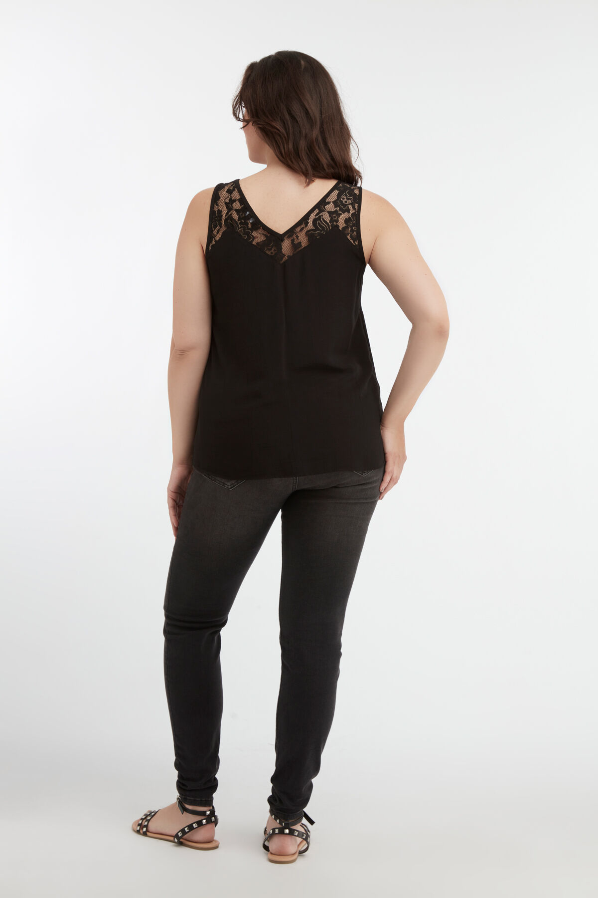 Haut sans manches en dentelle image number 3