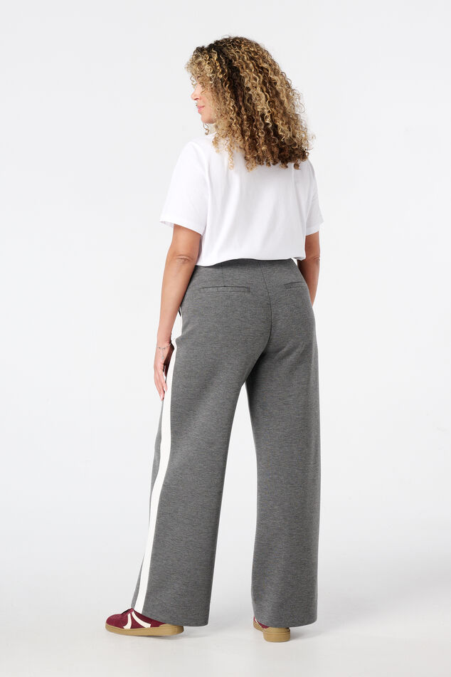 Pantalon large avec rayures contrastantes image number 3