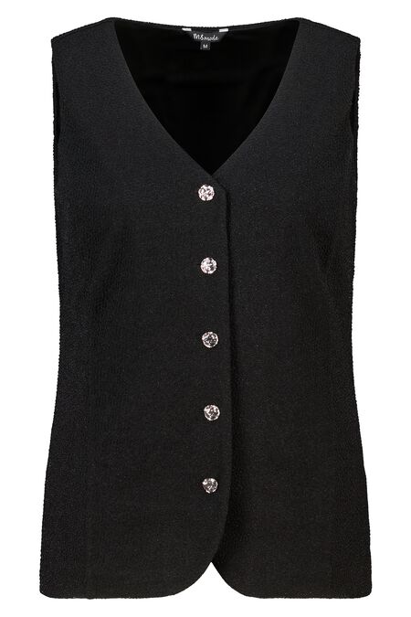 Gilet avec boutons et lurex