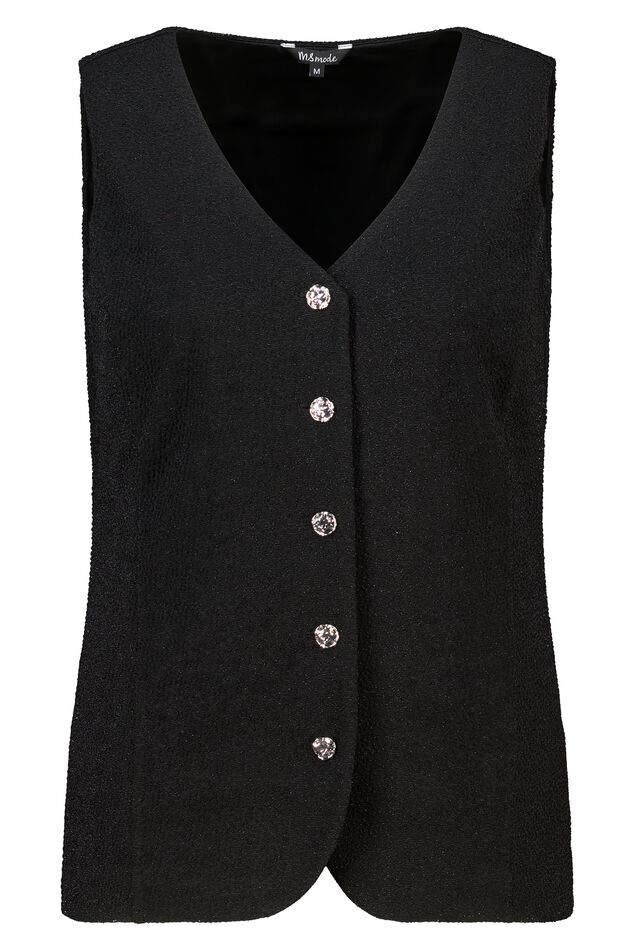 Gilet avec boutons et lurex image number 1