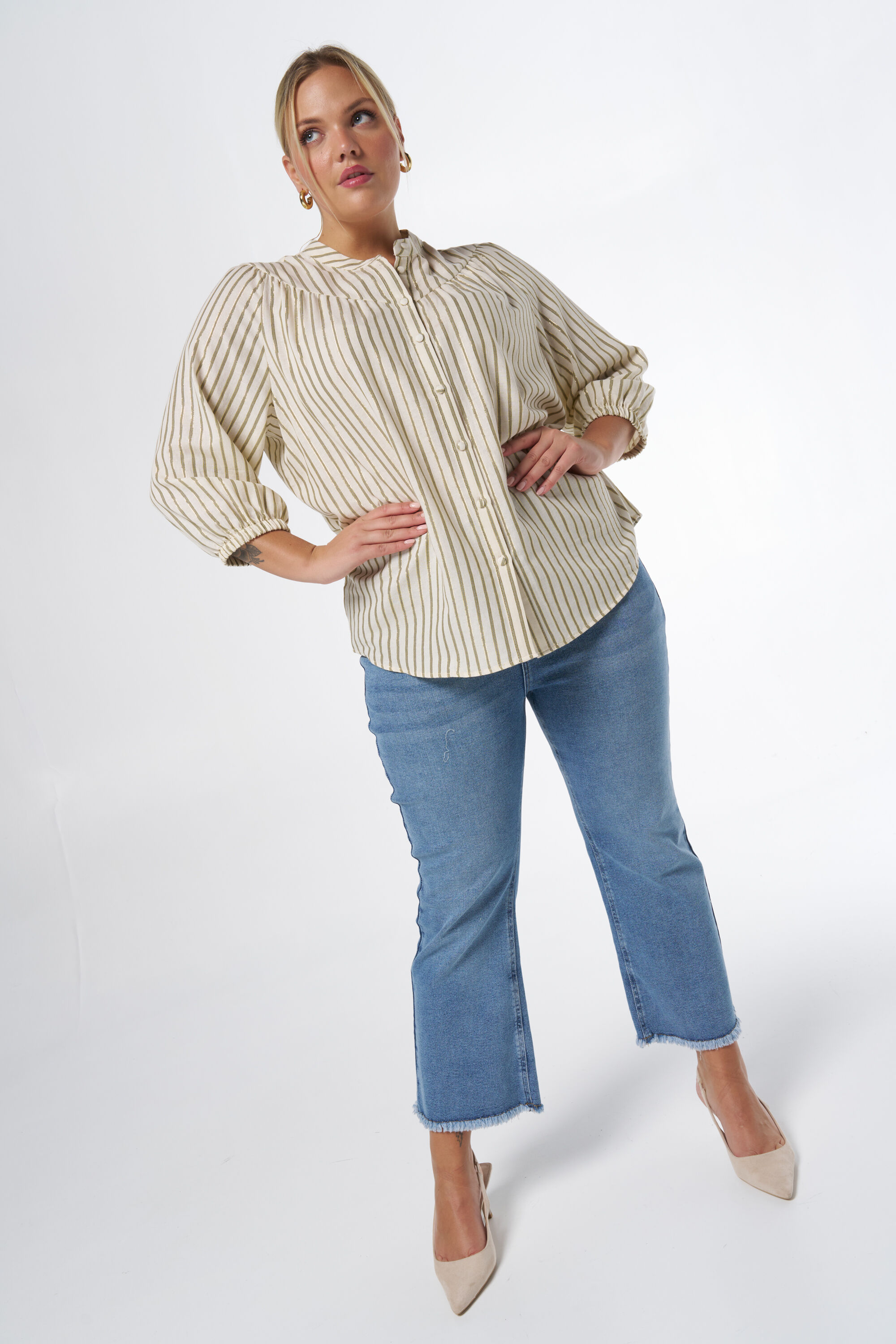 Chemisier &agrave; rayures image number 5