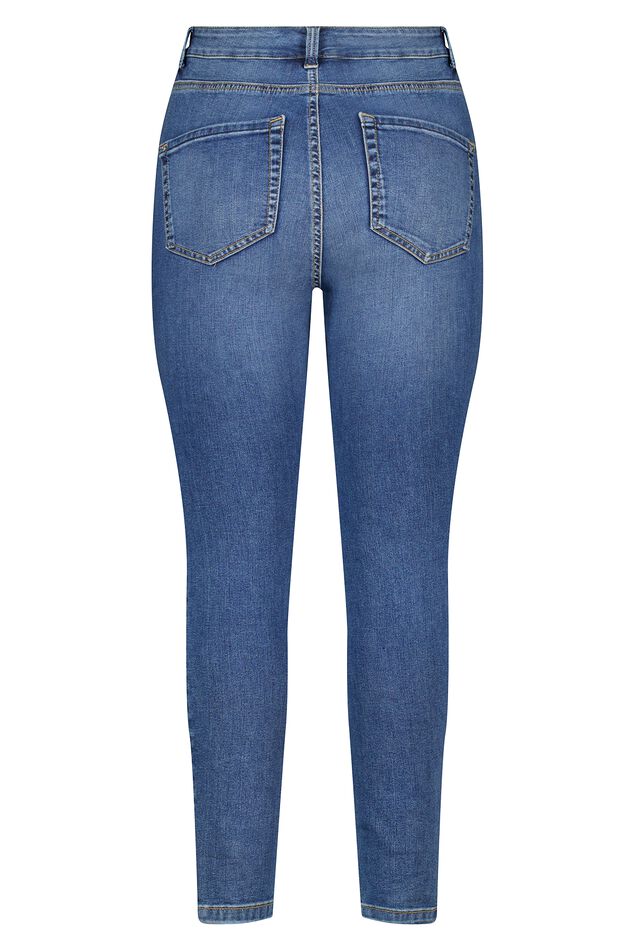 Jean skinny taille haute CHERRY image number 2