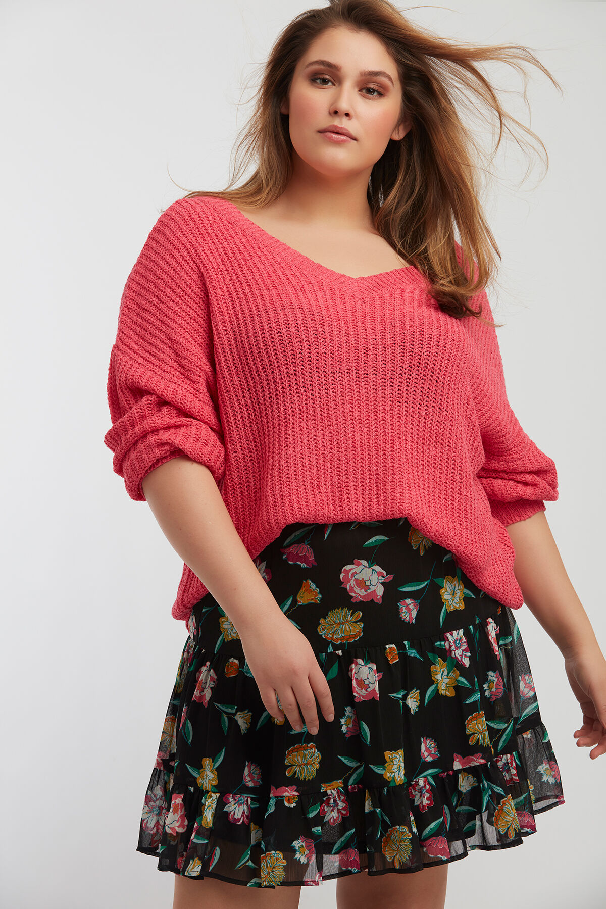 Femmes Jupe a imprime floral MS Mode