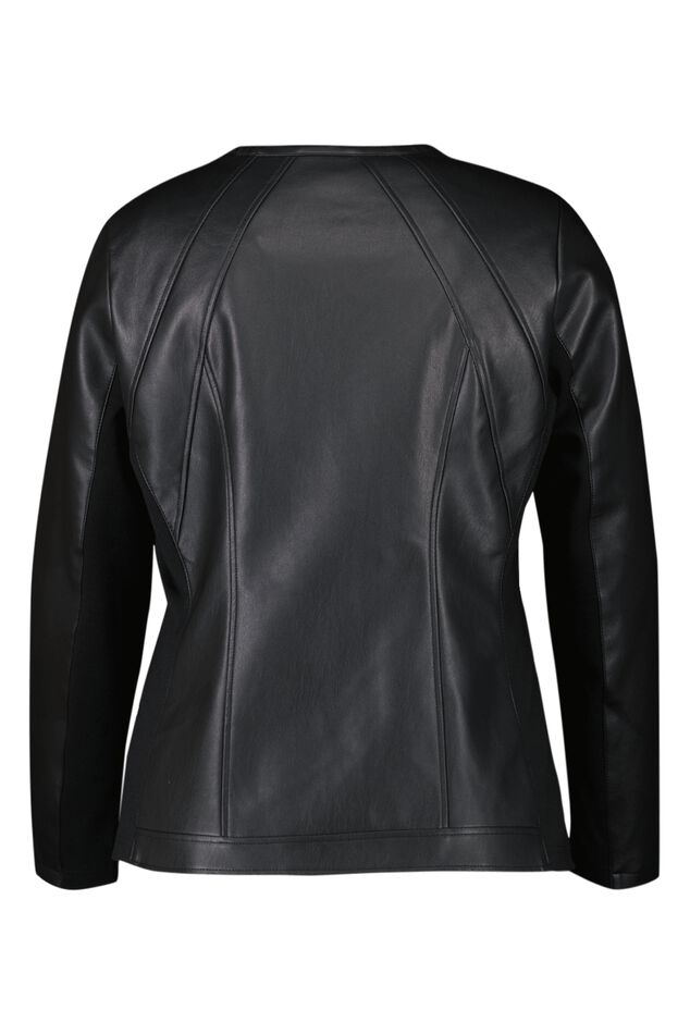 Veste motard en similicuir image number 2