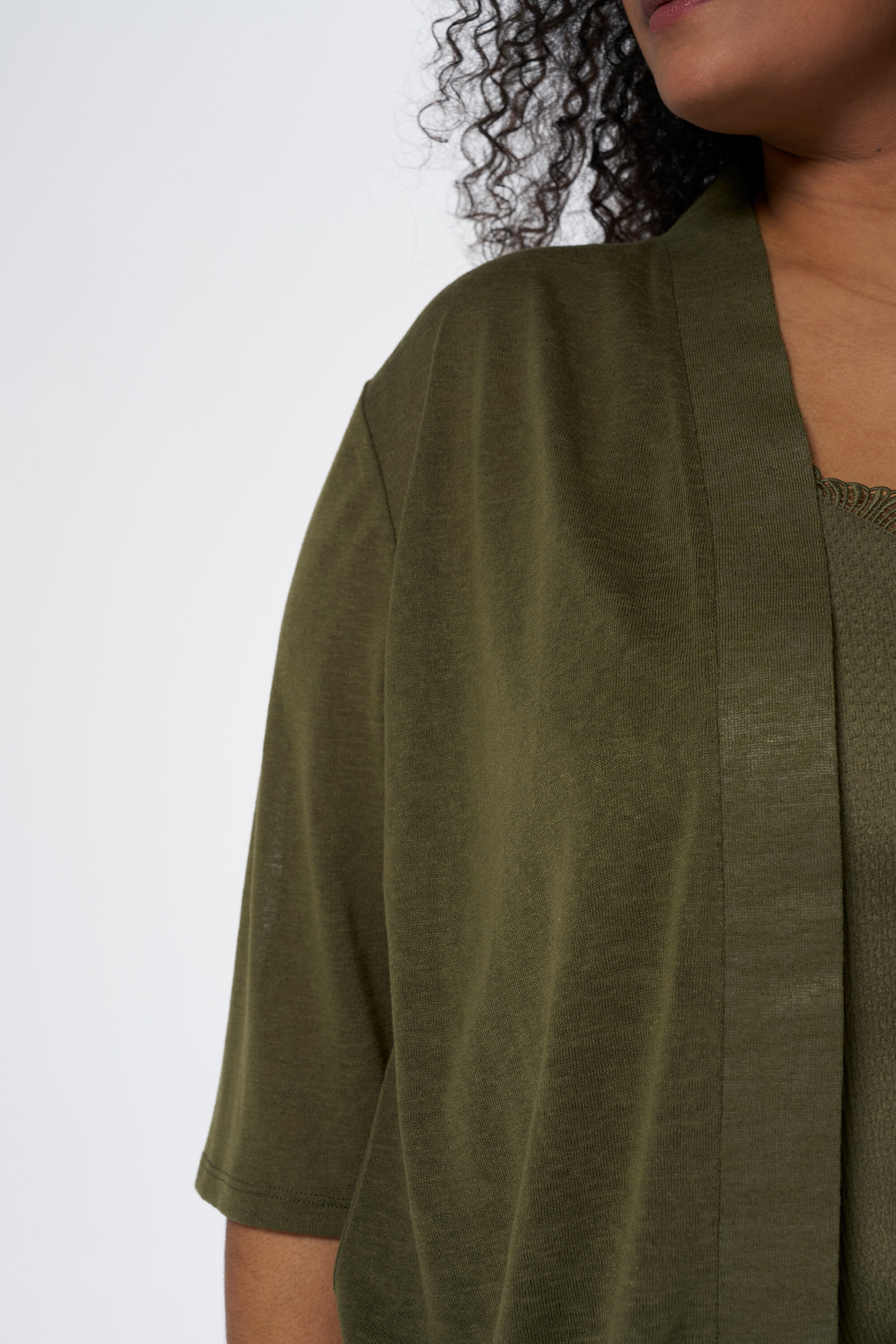 Cardigan &agrave; manches trois-quarts image number 4