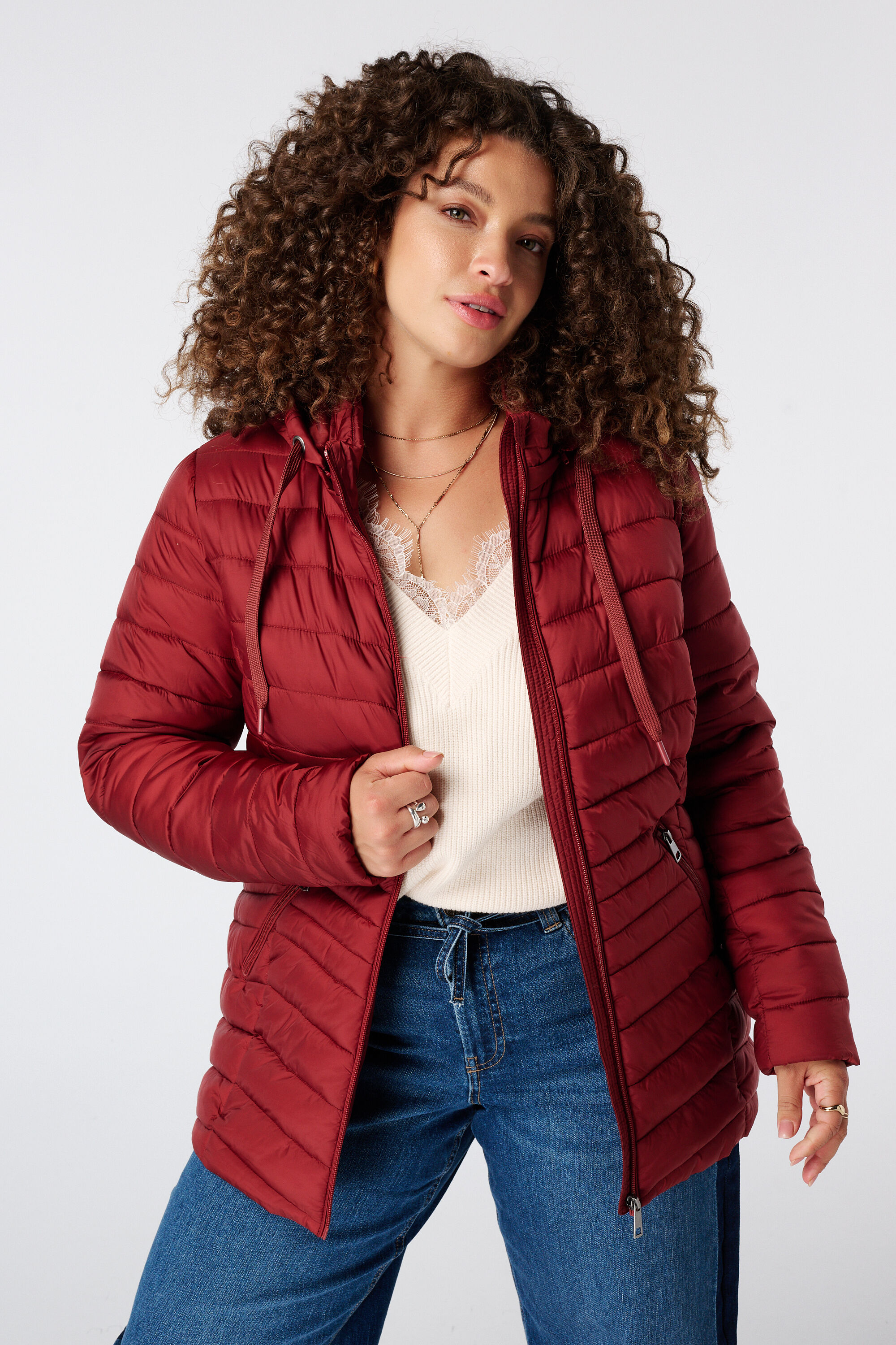 Veste l&eacute;g&egrave;rement matelass&eacute;e