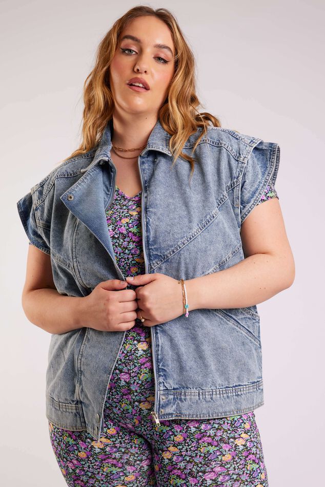 Gilet en denim  image number 6