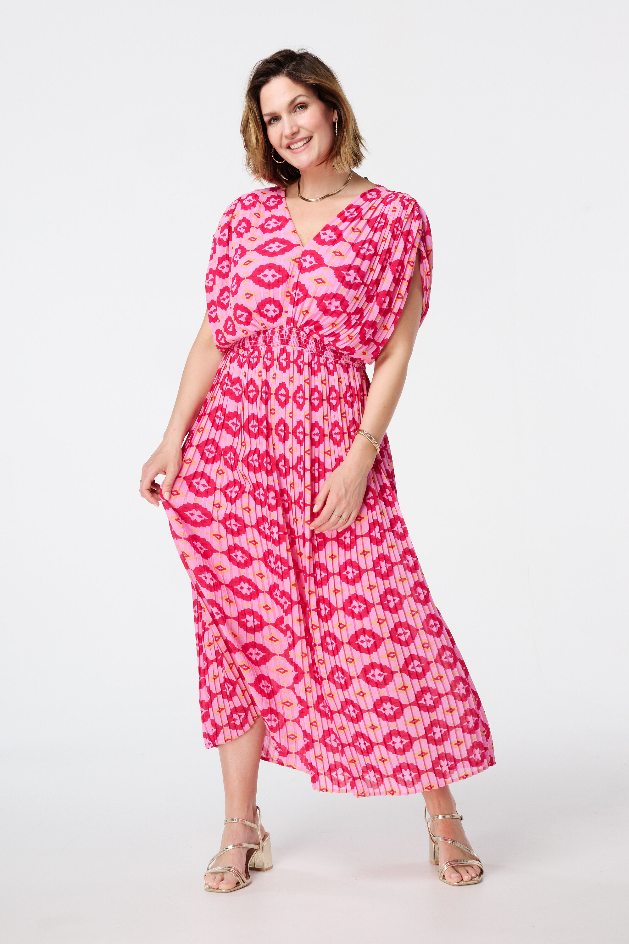 Robe pliss&eacute;e &agrave; imprim&eacute; image number 5